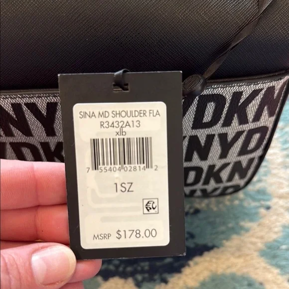 DKNY Black and White Crossbody Bag - Picture 7 of 7